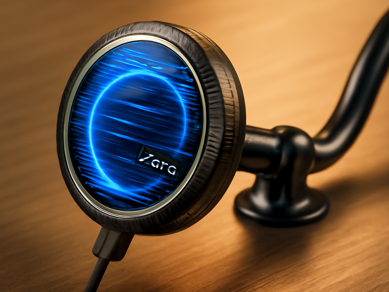 Close-up of the 1Zero Magsafe car mount charger showing magnetic ring and charging coil details with shallow depth of field